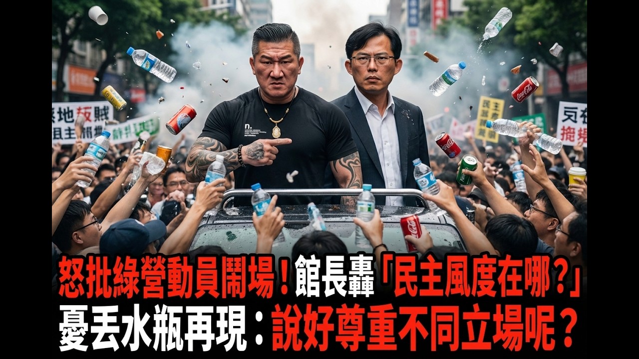 怒批綠營動員鬧場！館長轟「民主風度在哪？」 憂丟水瓶再現：說好尊重不同立場呢？