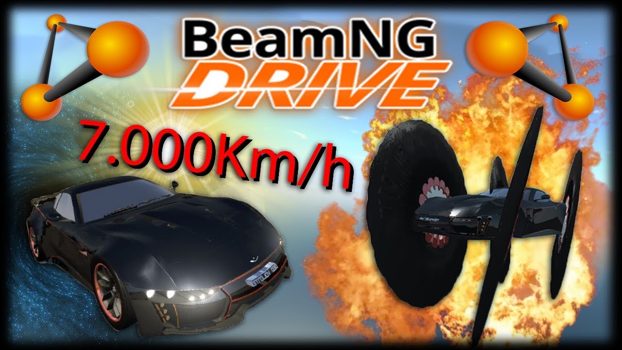 7000KM/H O CARRO MAIS RÁPIDO DO BEAMNG BUGANDO TUDO!! - Jogando BeamNG Drive