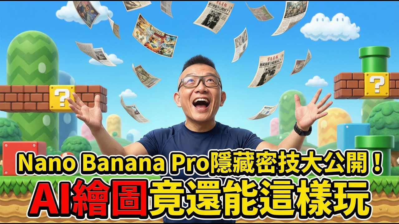 Nano Banana Pro隱藏密技大公開！漫畫生肉翻譯、LINE貼圖製作、旅遊攻略、歷史重現...AI繪圖竟還能這樣玩