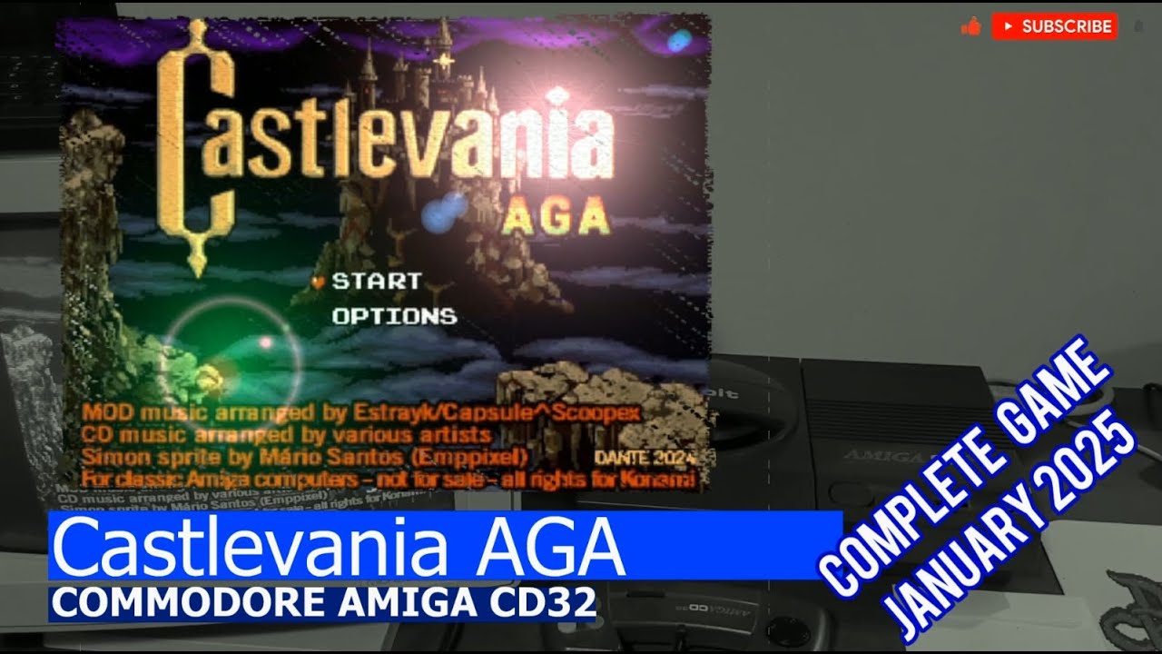 Commodore Amiga -=Castlevania AGA=- CD32 version/jan2025