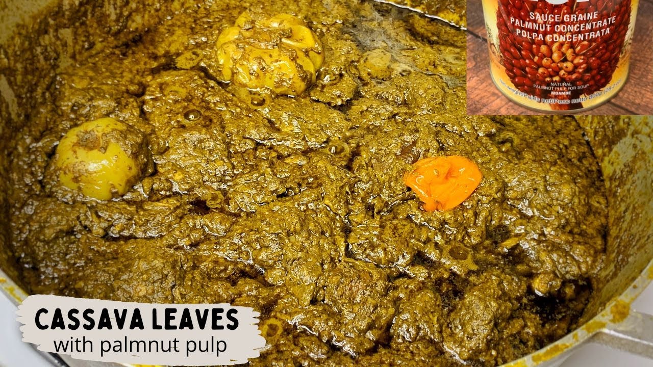 How to make Cassava Leaves Stew | Sauce Graine avec Feuilles de Manioc | Mafè Hako Bantara