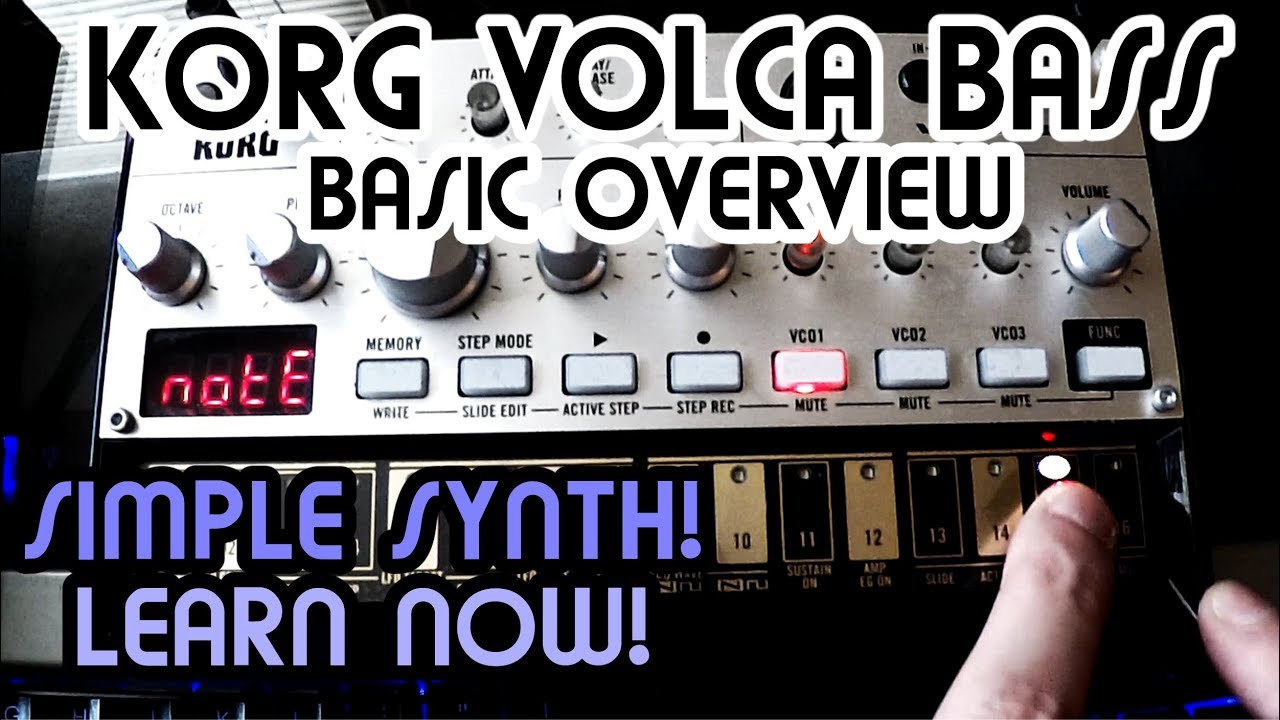 Базовый обзор // Учебное пособие по синтезатору Korg Volca Bass