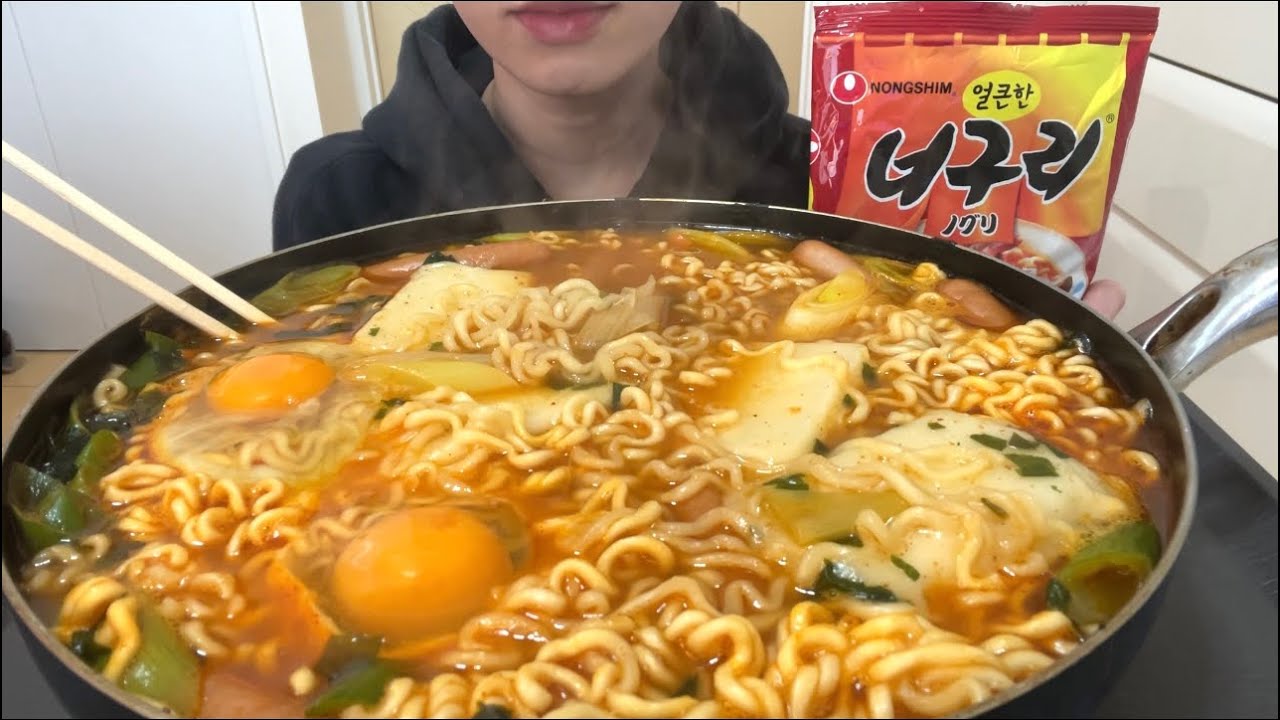 【ASMR，咀嚼音】Korean Ramen！ノグリラーメン！