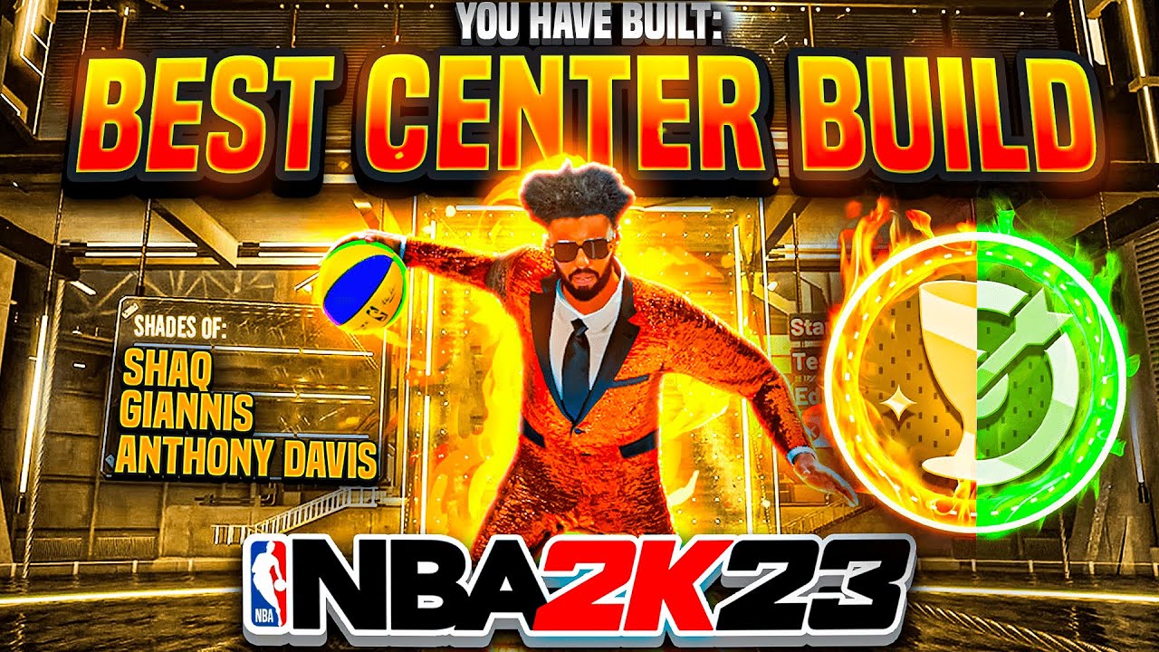 BEST CENTER BUILD in NBA 2K23! *GAME-BREAKING* DEMIGOD CENTER BUILD + THE BEST BADGES NBA 2K23!
