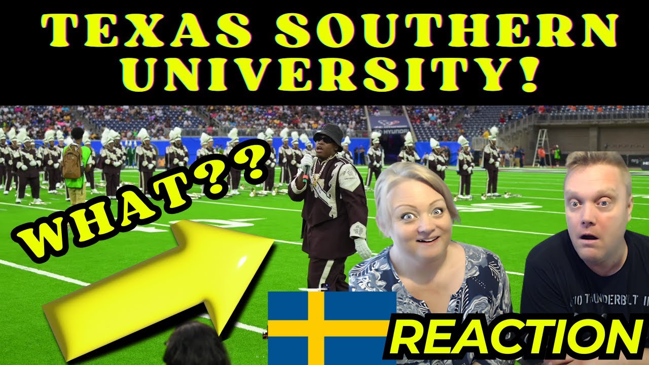 Swedes reacts to - Texas Southern University Halftime Show at 2023 National Battle of the bands!