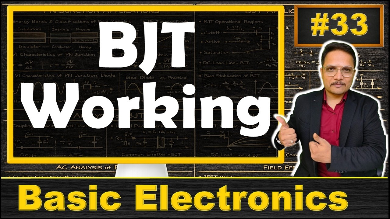 BJT Working | BJT Working with Common Base & Common Emitter Configuration | Basic Electronics