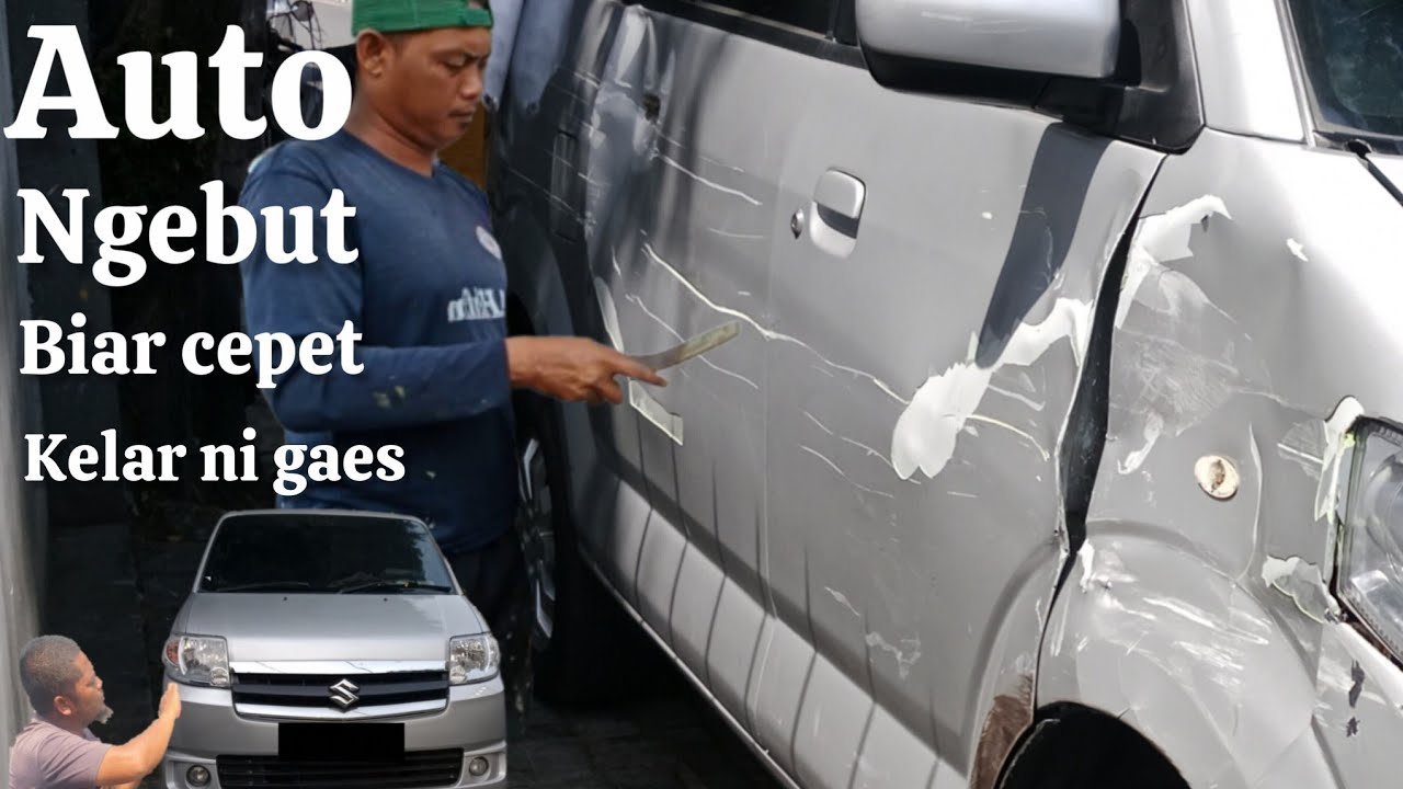 ( Part satu )Restorasion mobil ringsek di tukang cat duco kaki lima  