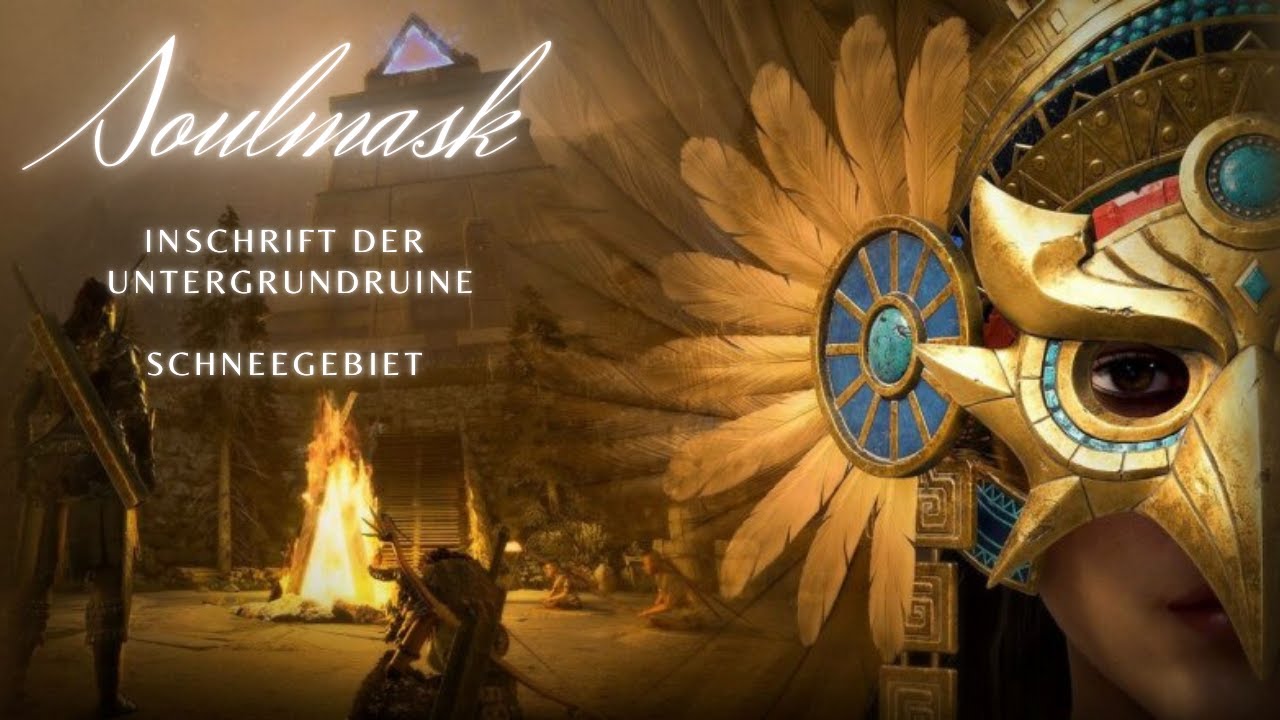 Inschrift in der Untergrundruine /Schneegebiet