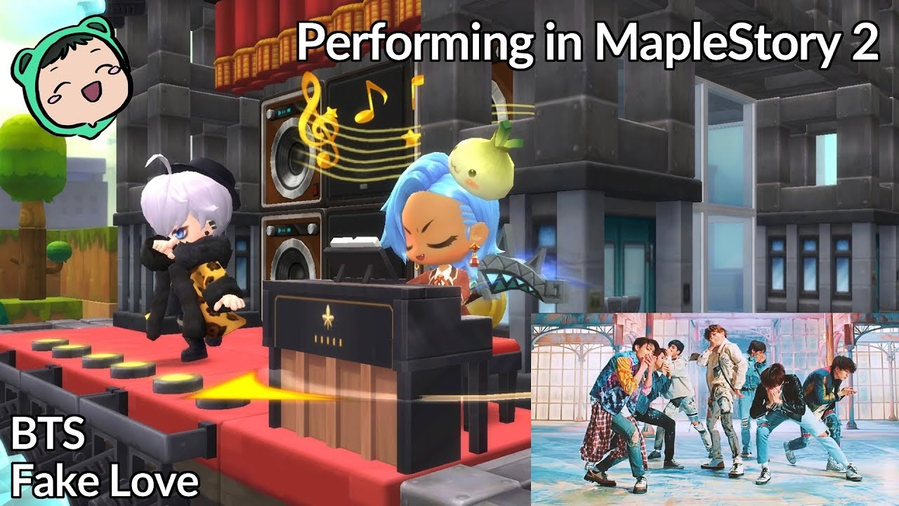 BTS - Fake Love - Performing in MapleStory 2
