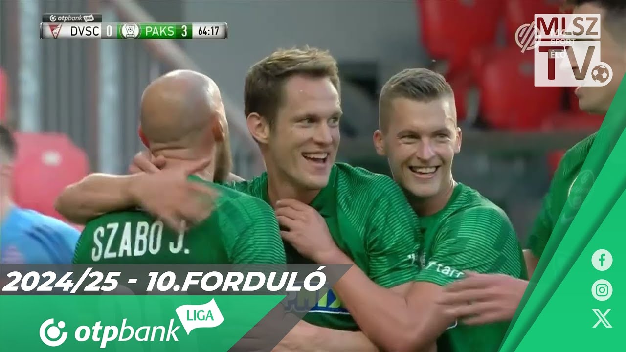 DVSC – Paksi FC | 0-5 | (0-3) | OTP Bank Liga | 10. forduló | MLSZTV