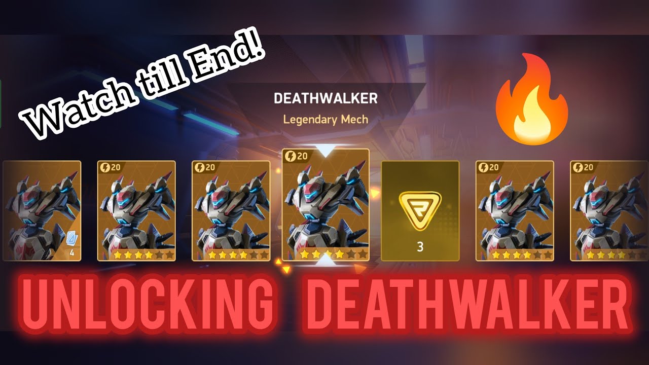 Finally Unlocking Deathwalker!!!🔥🔥🔥|Mech Arena| #mecharena#deathwalker#gaming