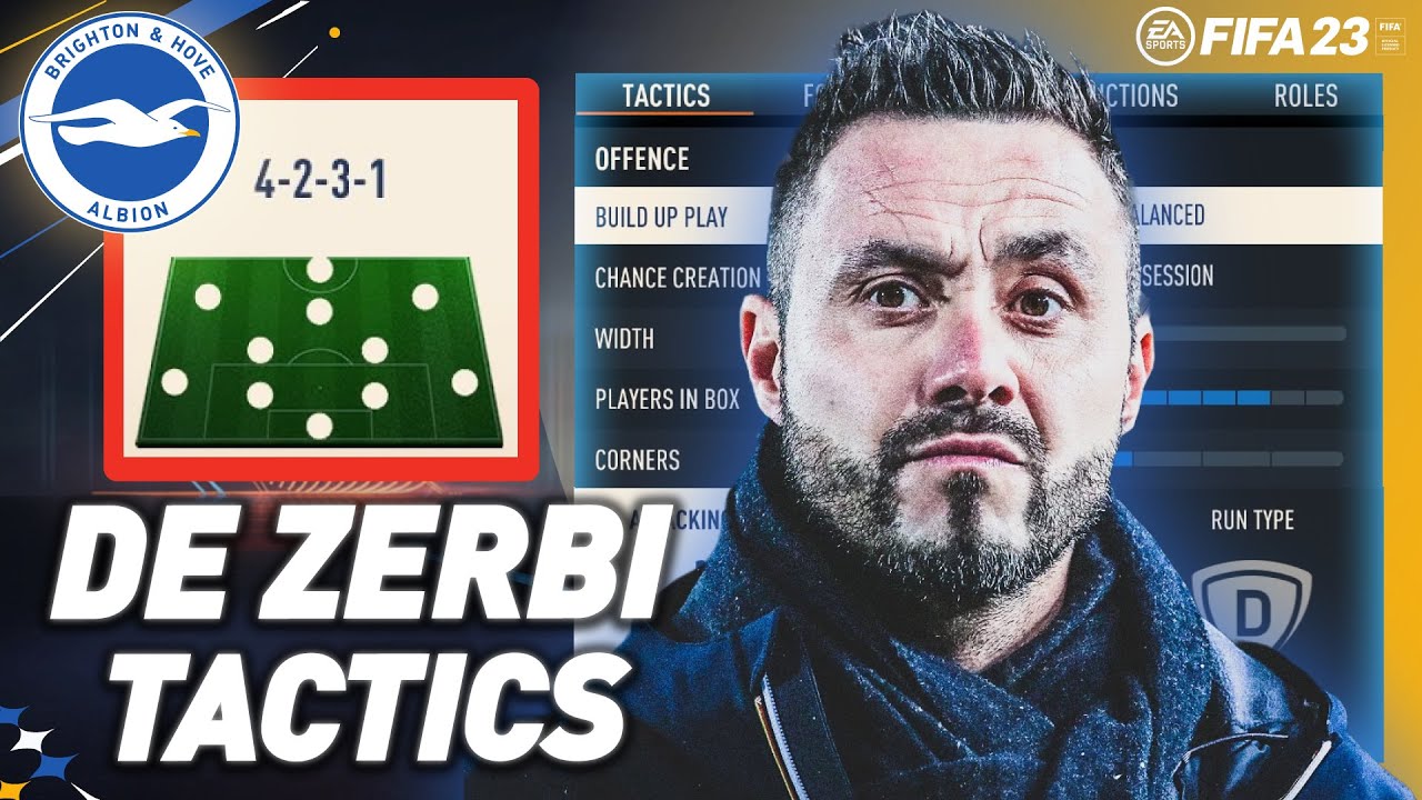 DE ZERBI'S  4-2-3-1 BRIGHTON TACTICS IN FIFA 23
