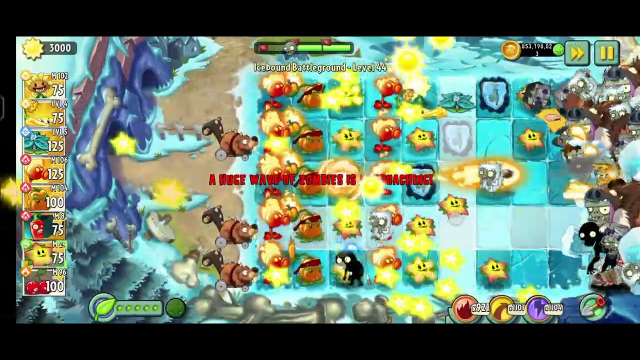 Pvz 2 Icebond Battleground lvl 44
