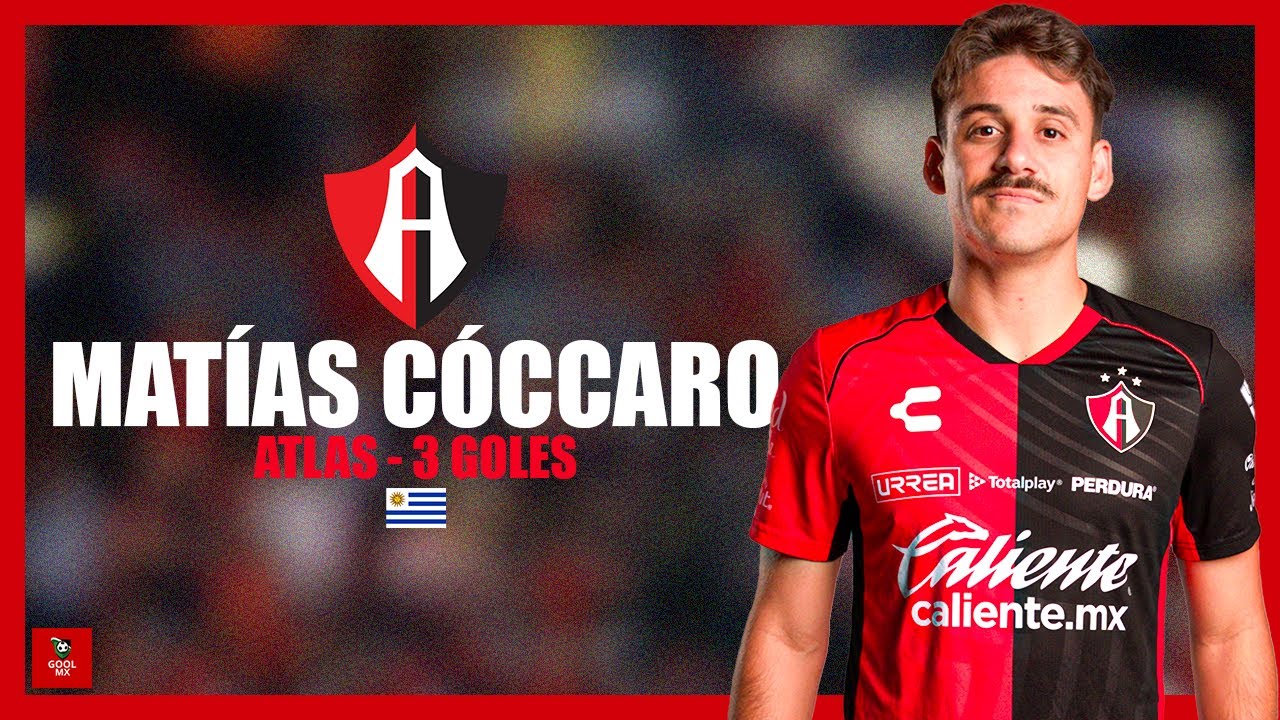 Todos Los 3 Goles De Mat&iacute;as C&oacute;ccaro Con El Atlas