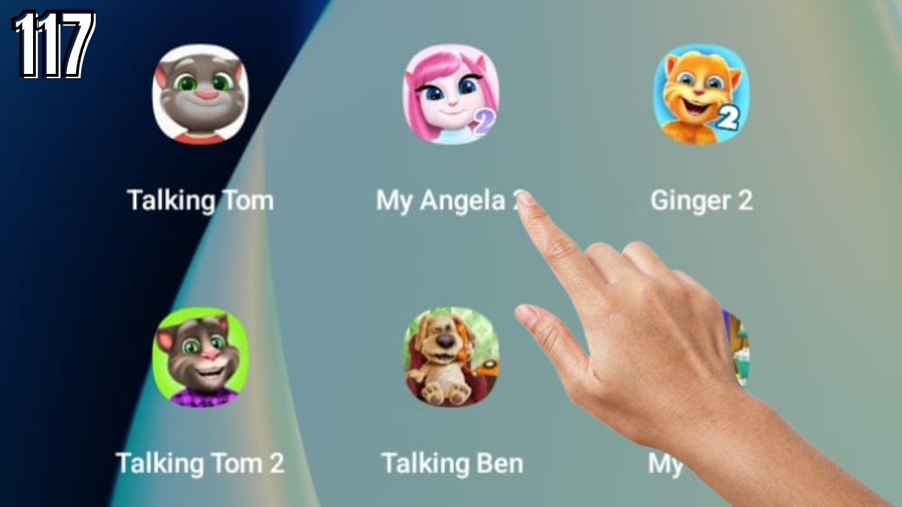 My Talking Tom Cat,My Angela 2,My Talking Ginger 2 #117