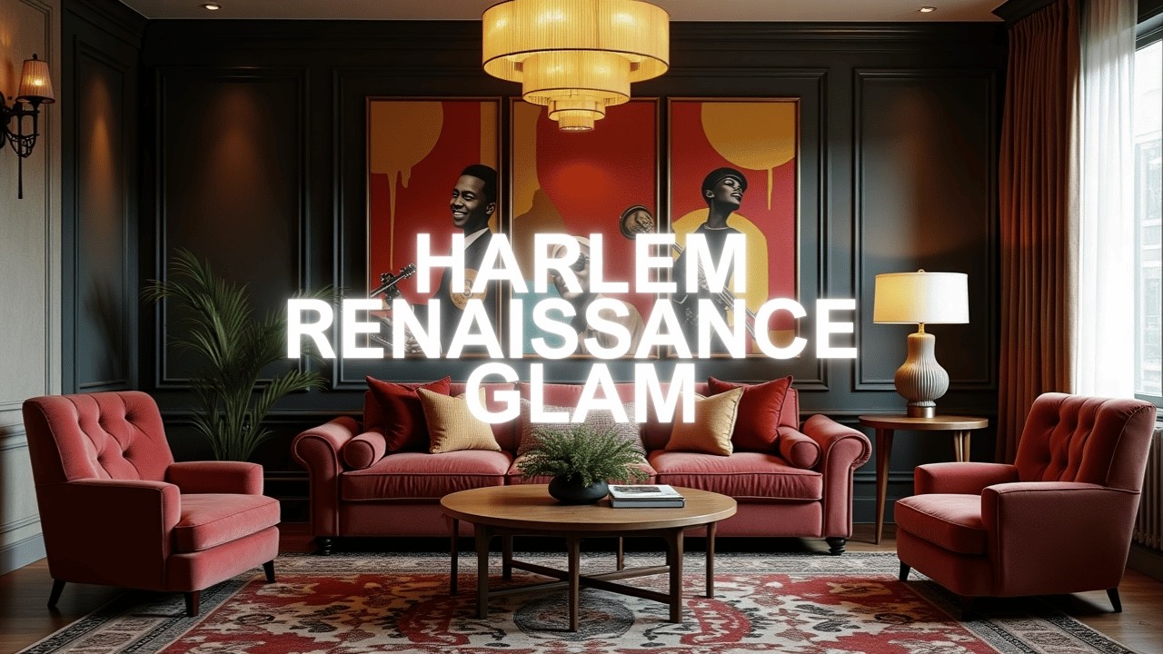 Harlem Renaissance Glam Interior Design | Ultimate Guide  for  Home Decor!