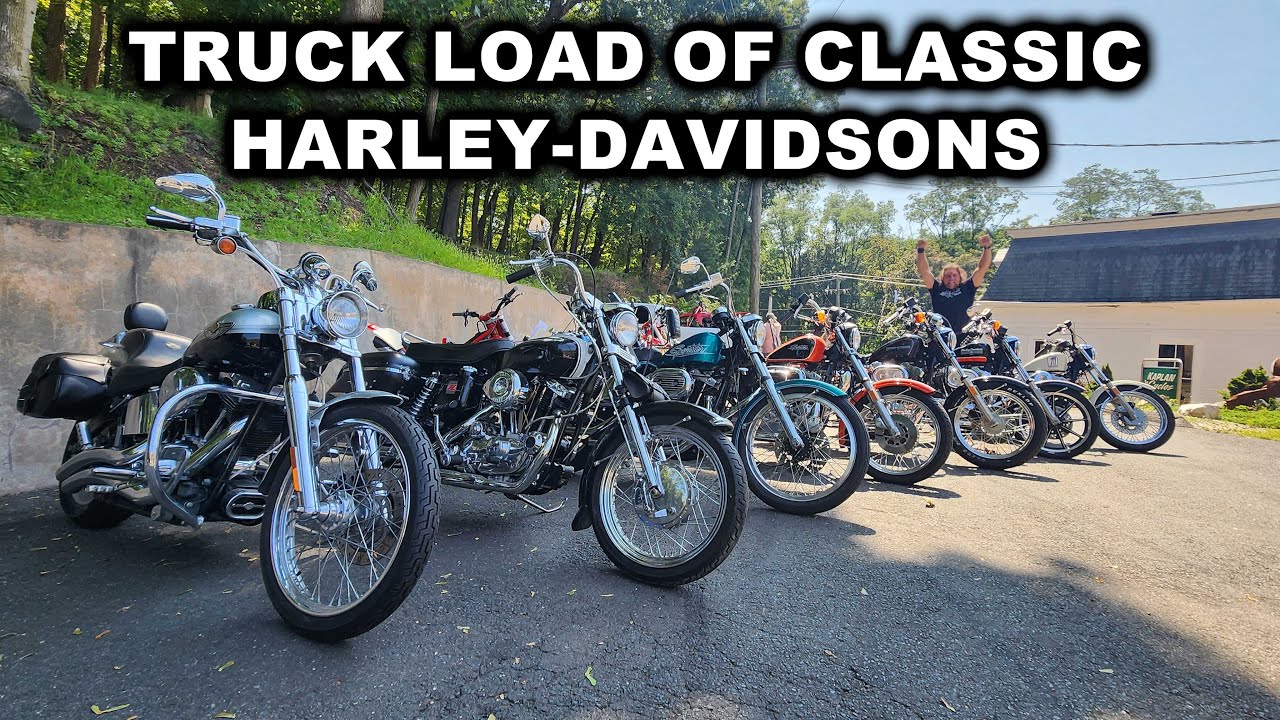 TRUCK LOAD OF CLASSIC HARLEY-DAVIDSON'S ARRIVE!