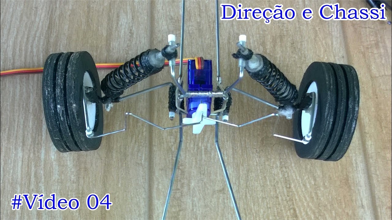 Como Fazer Sistema de Direção e Chassi Para Carrinho controle Remoto, Miniaturas Projetos Arduino