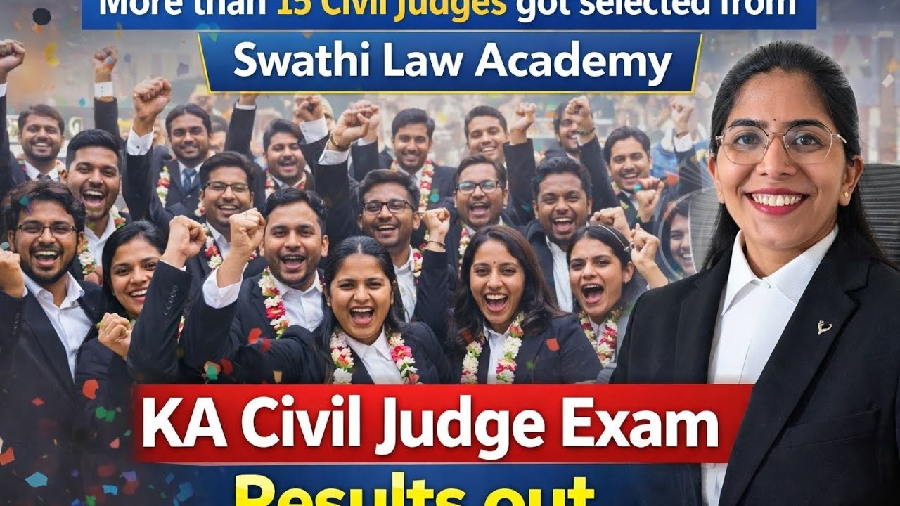 10+ Judges From Swathi Law Academy! - 2025 Karnataka Civil Judge Exam Results Announced