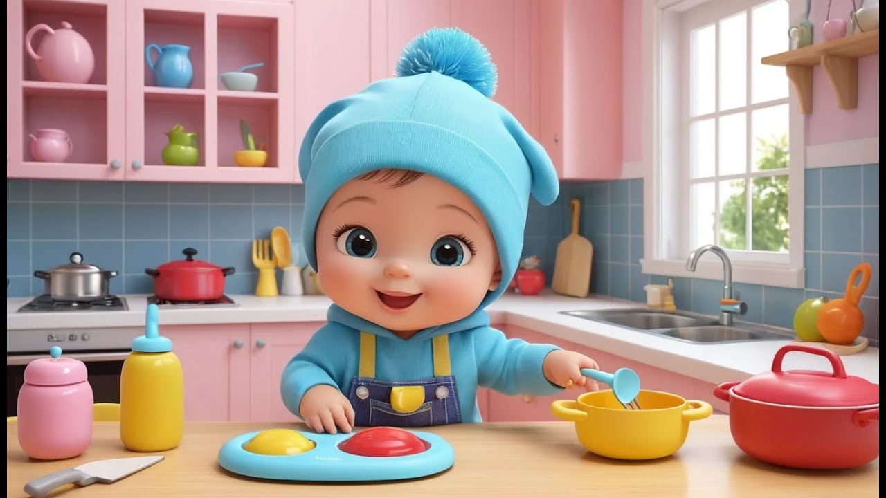 Kitchen Tools Learning | Fun Learning & Action Song for Toddlers