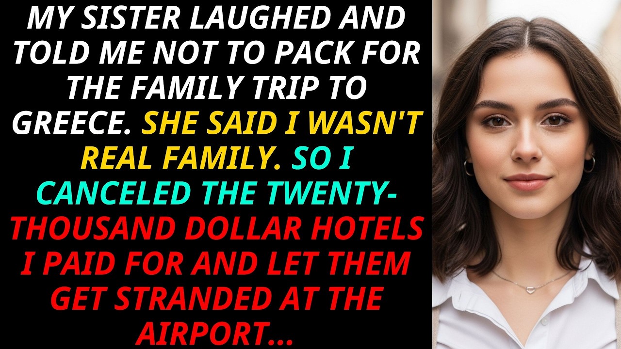 My Sister Said I Wasn’t Real Family And Banned Me From Greece—So I Canceled The $20K Hotels