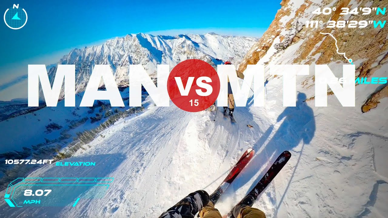 Epic Top to Bottom Run down Baldy at Snowbird