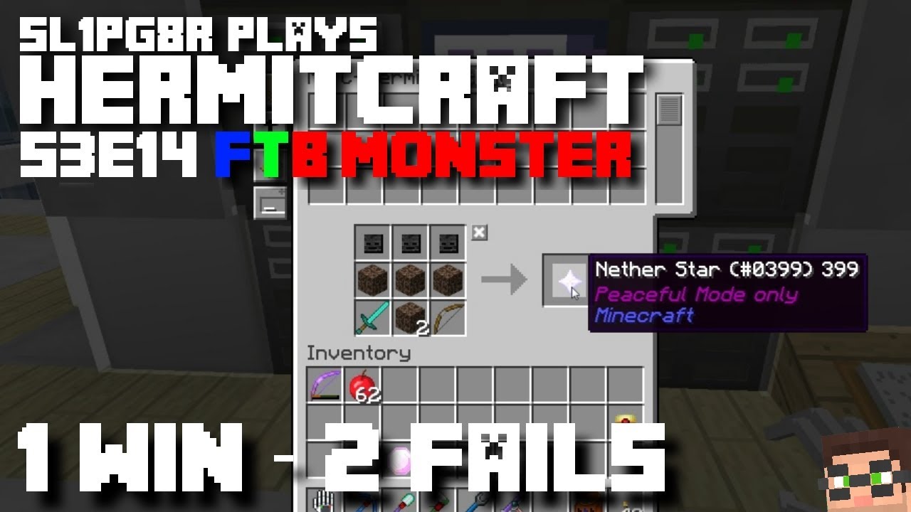 HermitCraft FTB Monster - 1 победа - 2 неудачи (Minecraft Feed The Beast Let's Play) S3E14