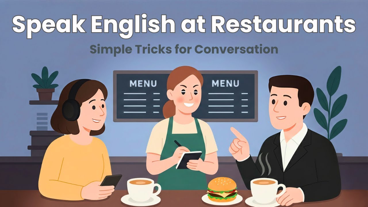 Restaurant English for Beginners 🍕 | Easy Conversation Tricks | English Talk Room
