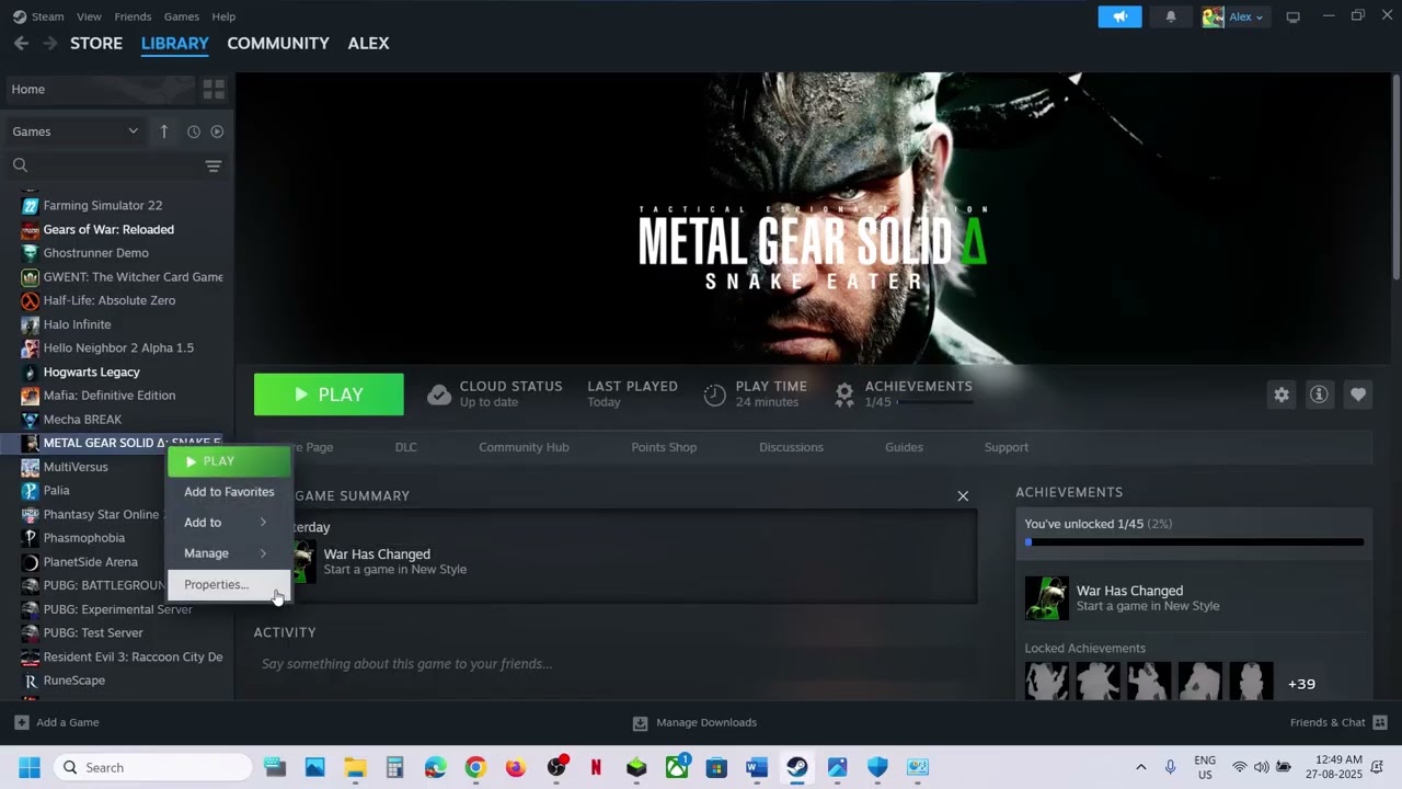 Fix METAL GEAR SOLID SNAKE EATER Not Launching/Crashing/Fatal Error/Out Of Video Memory On PC