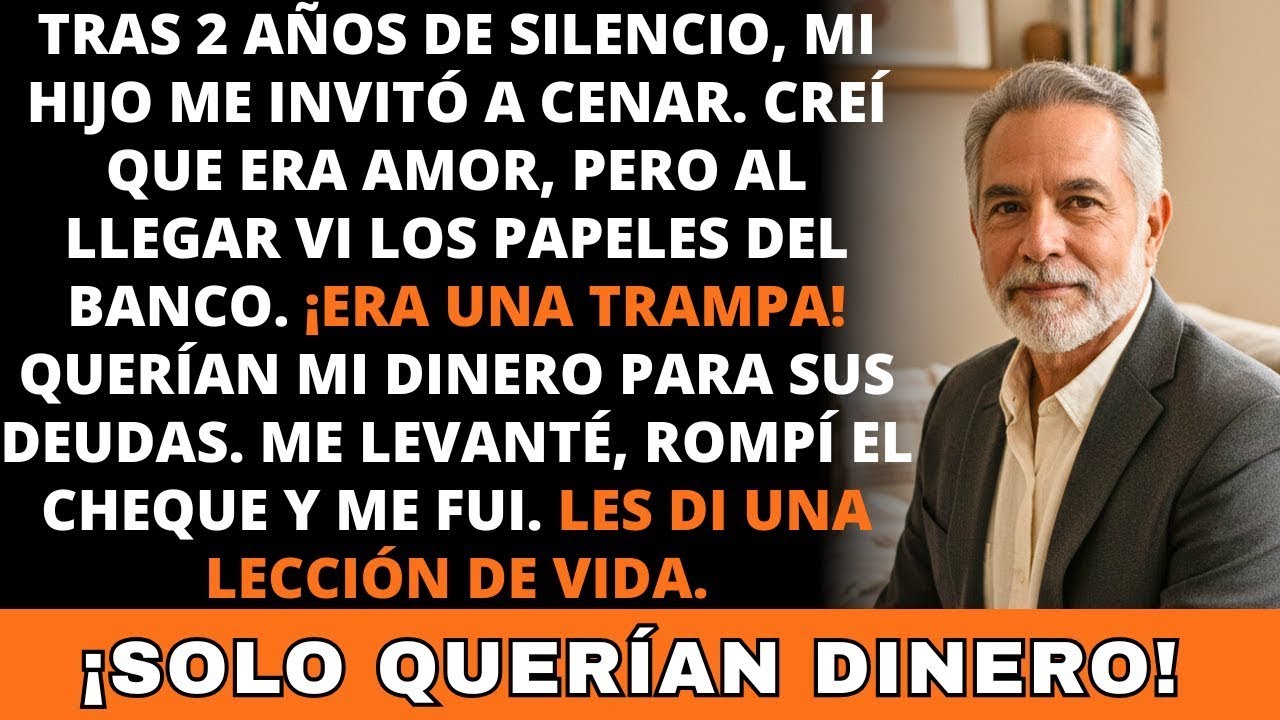 Mi Hijo Me Ignoró Por 2 Años Y De Repente Me Invitó a Cenar, Pero Cuando Llegué Descubrí La Trampa.