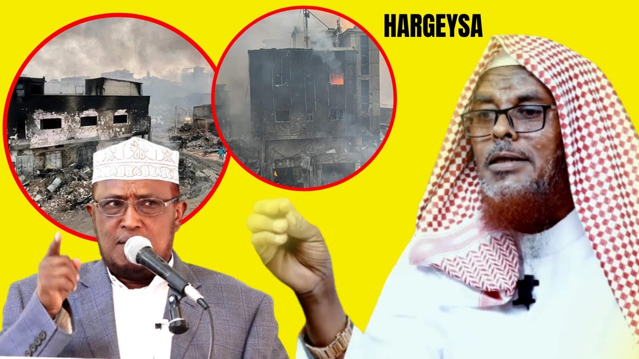 FADEEXAD CULUS Sheekh Aadan Sune oo ku Farxay dabkii Hargeysa Sheegayna in uu Isagu Gubi lahaa