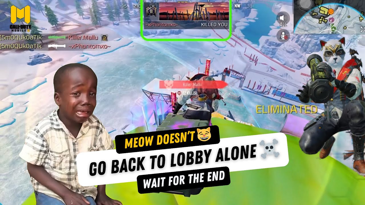 MEOW DOESN'T GO BACK TO LOBBY ALONE 😼☠️💥 WAIT FOR THE END | CALL OF DUTY MOBILE | CODMOBILE GAMEPLAY
