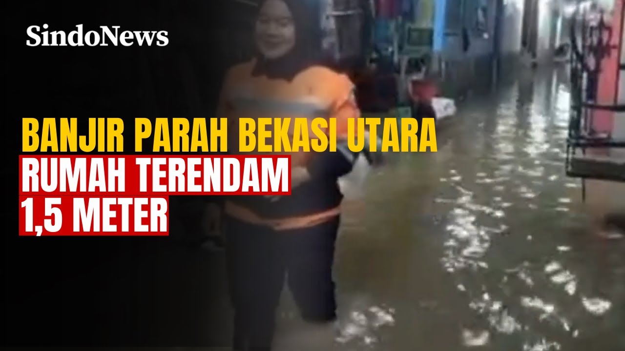 Parah! Kali Bekasi Meluap, Ratusan Rumah Terendam Banjir 1,5 Meter | Sindo Trending