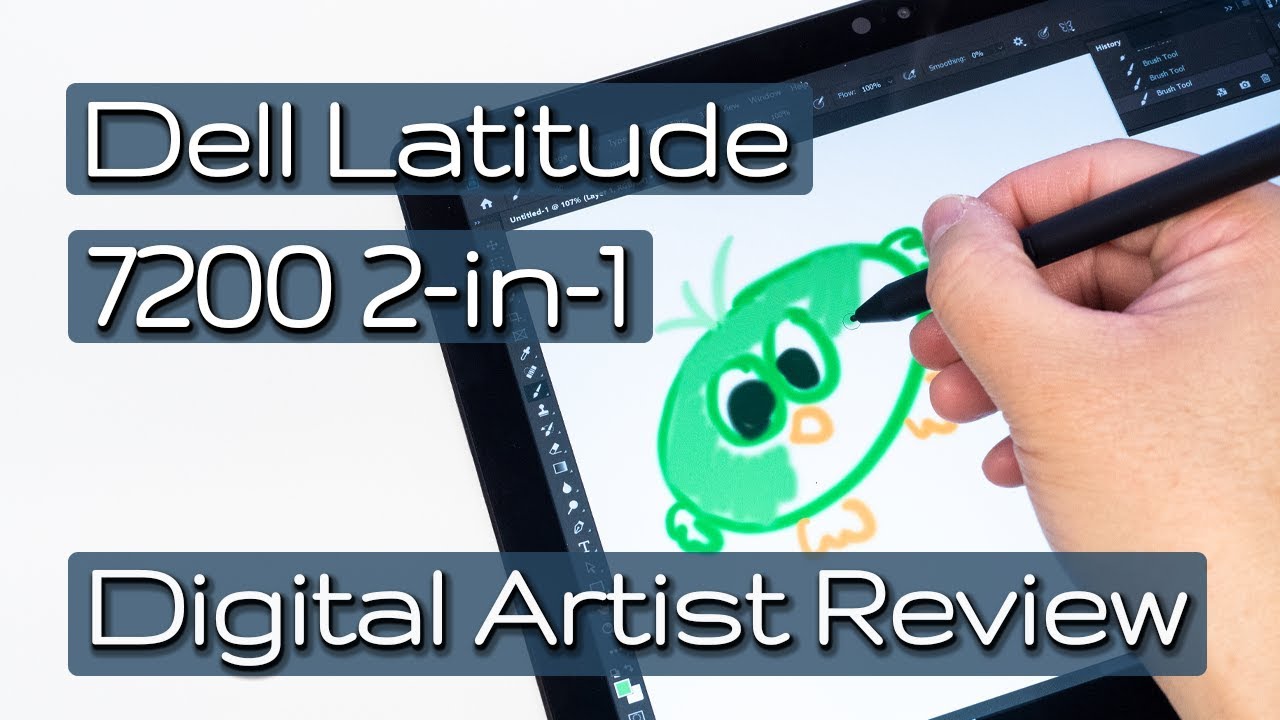 Обзор цифрового художника Dell Latitude 7200 2-в-1 (включая Krita) с ручками Dell PN579X и PN557W