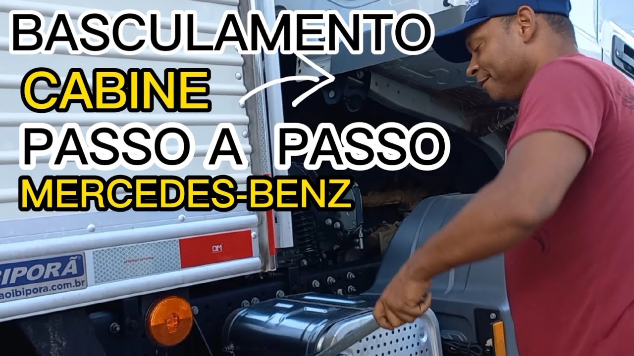 COMO BASCULAR PASSO A PASSO A CABINE DO ATEGO E TODA SÉRIE MERCEDES-BENZ #oficinamecanica #caminhão