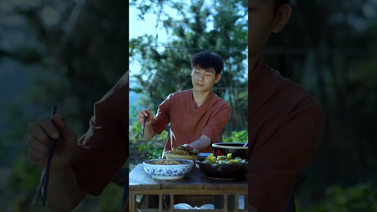 Spicy noodles part 2🍜 #life #rural #village #cooking #delicious #recipe #art #food #noodles #dinner