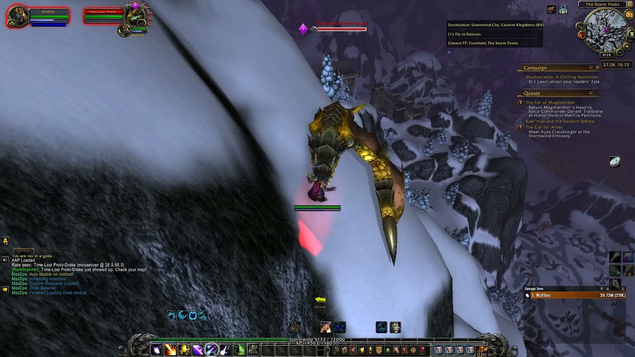 Time-Lost Proto-Drake in WOW Shadowlands 9.1: LIVE REACTION