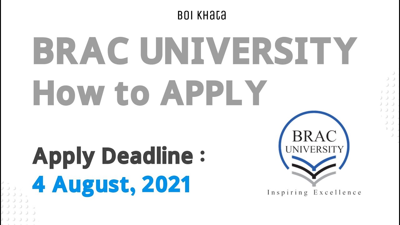 How to Apply | BRAC University | Admission | 2021