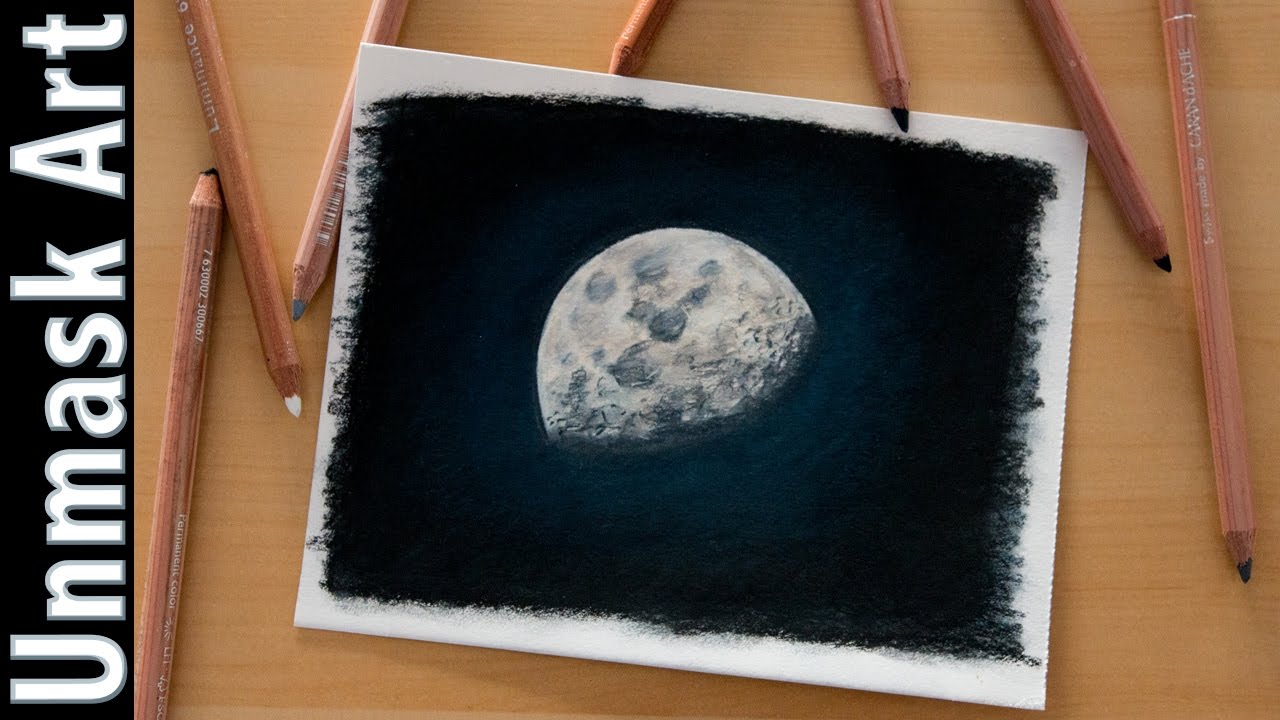 Super Moon | Colored Pencil Drawing Time Lapse