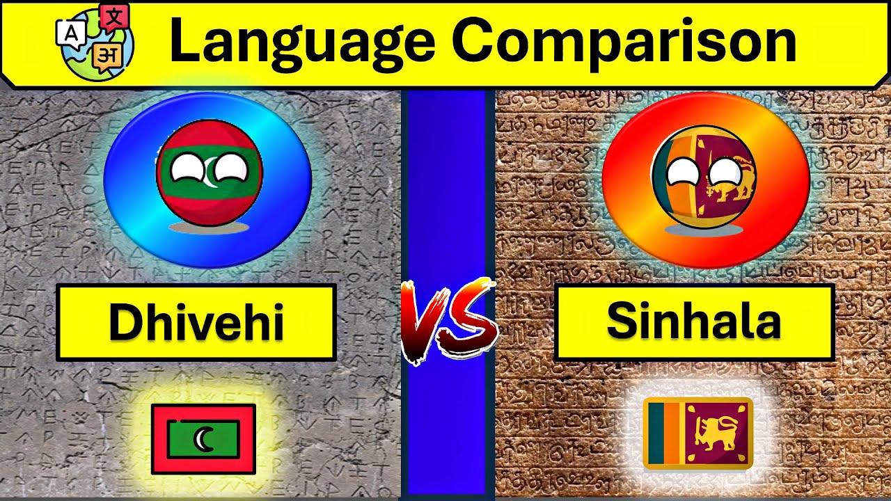 Sinhala Vs Dhivehi Language Comparison| Indo Aryan Languages| Dhivehi and  Sinhala Similarities