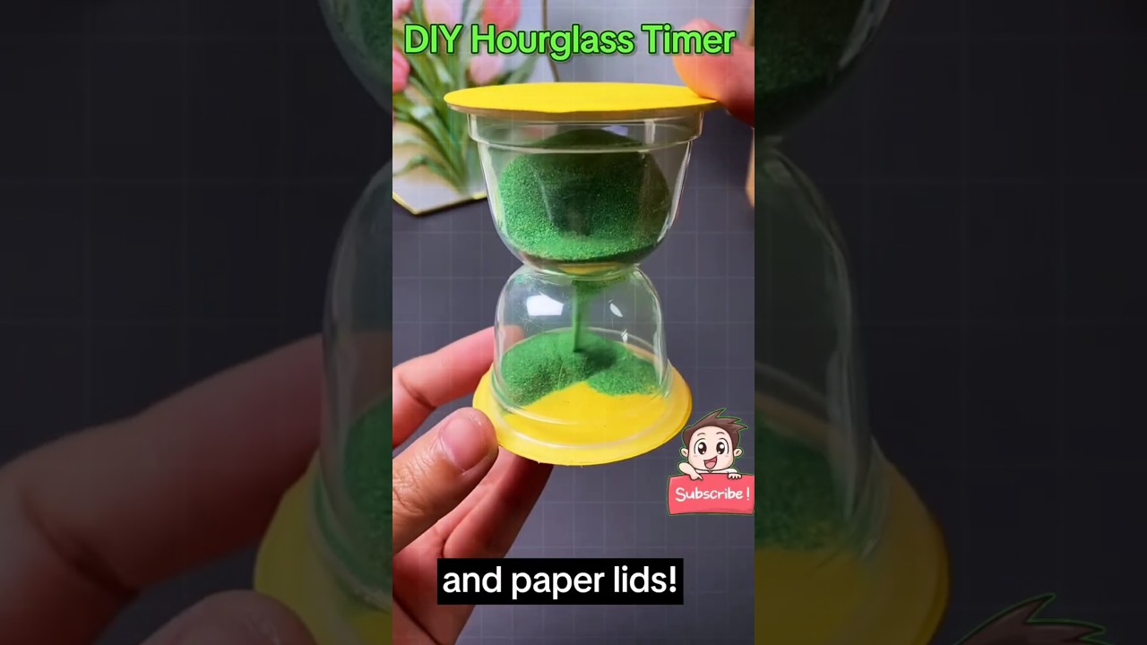 DIY Hourglass Timer//Science Activity