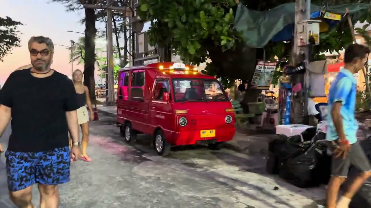 🌴 Phuket Walking Street Evening Vibes | Patong Beach Night Walk in Stunning 4K ✨