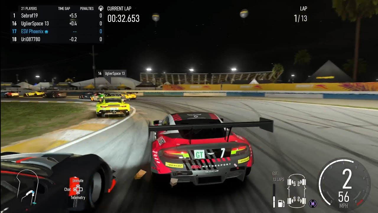 Dodging all sorts of shenanigans at Sunset Peninsula in the GT3 lobby (Forza Motorsport 2023)