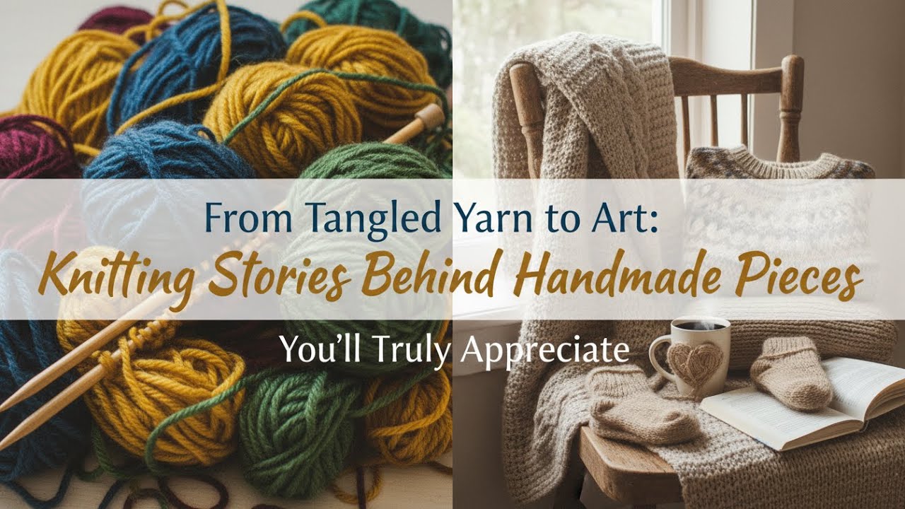 От запутанной пряжи до художественного вязания: истории создания изделий ручной работы, которые в...