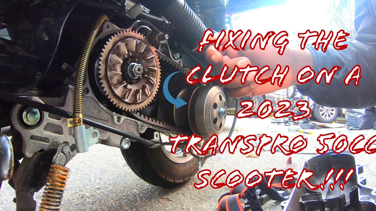 Fixing The CLUTCH on a 2023 TransPro 50cc Scooter!!!