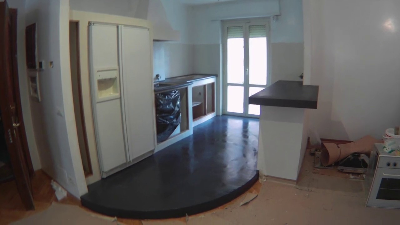 come trasformare una cucina con la resina