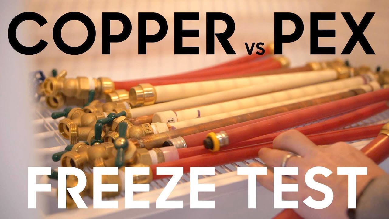 Copper vs Pex vs SharkBite - Freeze Testing