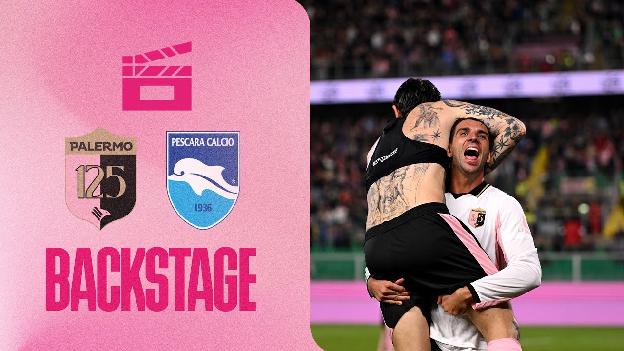 BACKSTAGE PALERMO-PESCARA 5-0 🎬 La festa dei 125 anni davanti alle Legends rosanero 🩷🖤