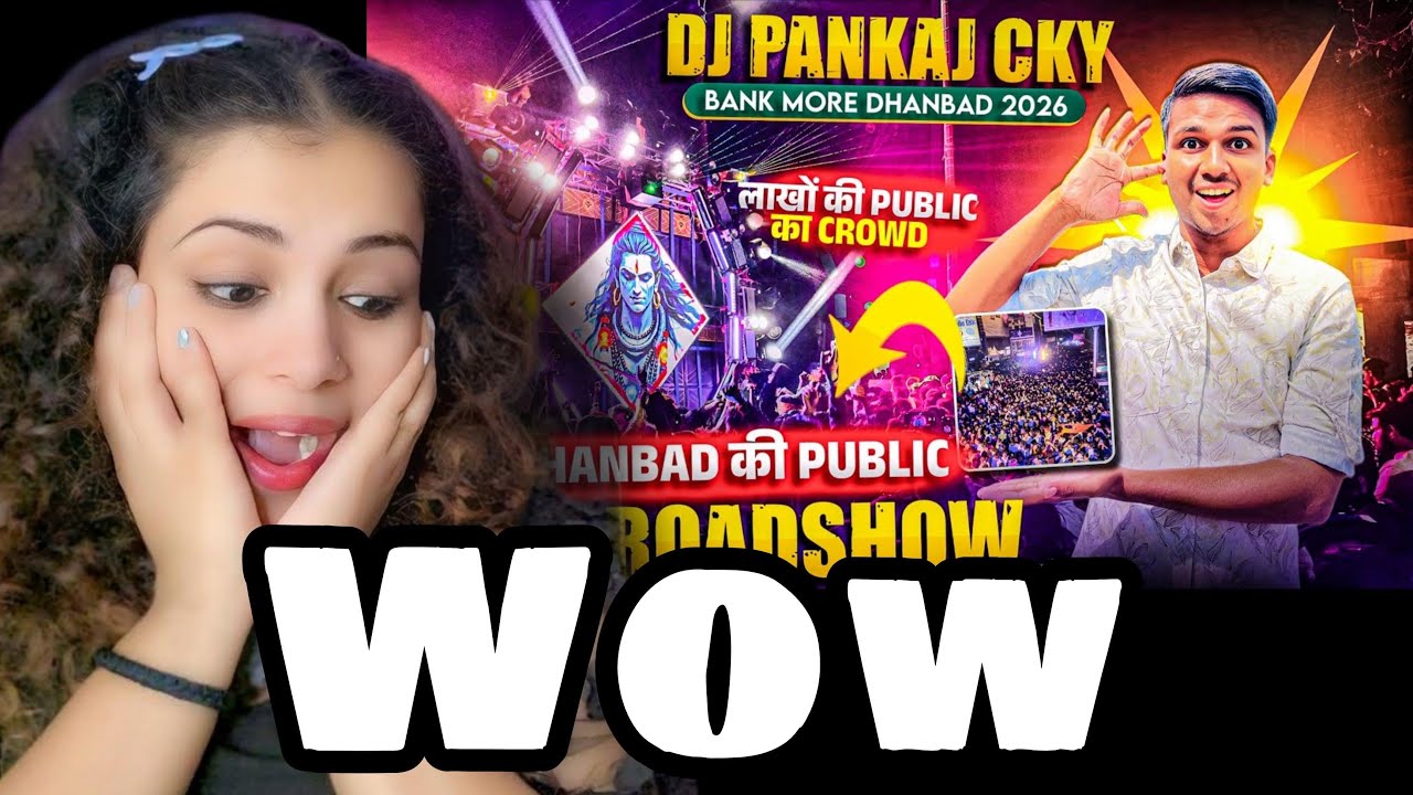 DJ Pankaj Night Roadshow 🔥 Dhanbad वालो का दिल जीत लिया 😱 महाशिवरात्रि Bank More 2026 | REACTION 