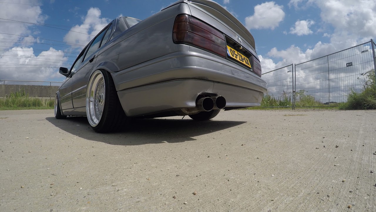 BMW E30 325i Eisenmann sound pops and bangs